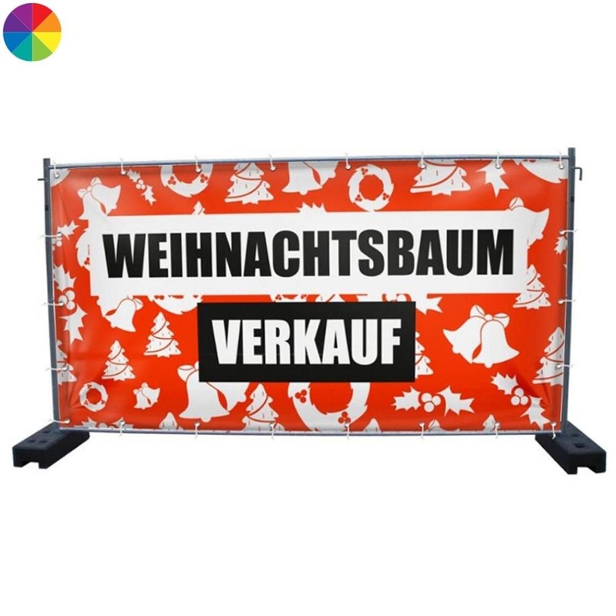 340 x 173 cm | Weihnachtsbaumverkauf Bauzaunbanner (2140)