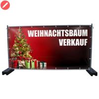 340 x 173 cm | Weihnachtsbaumverkauf Bauzaunbanner (2139)