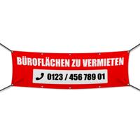 Büroflächen zu vermieten Werbebanner, Banner in 6 Größen (4013)