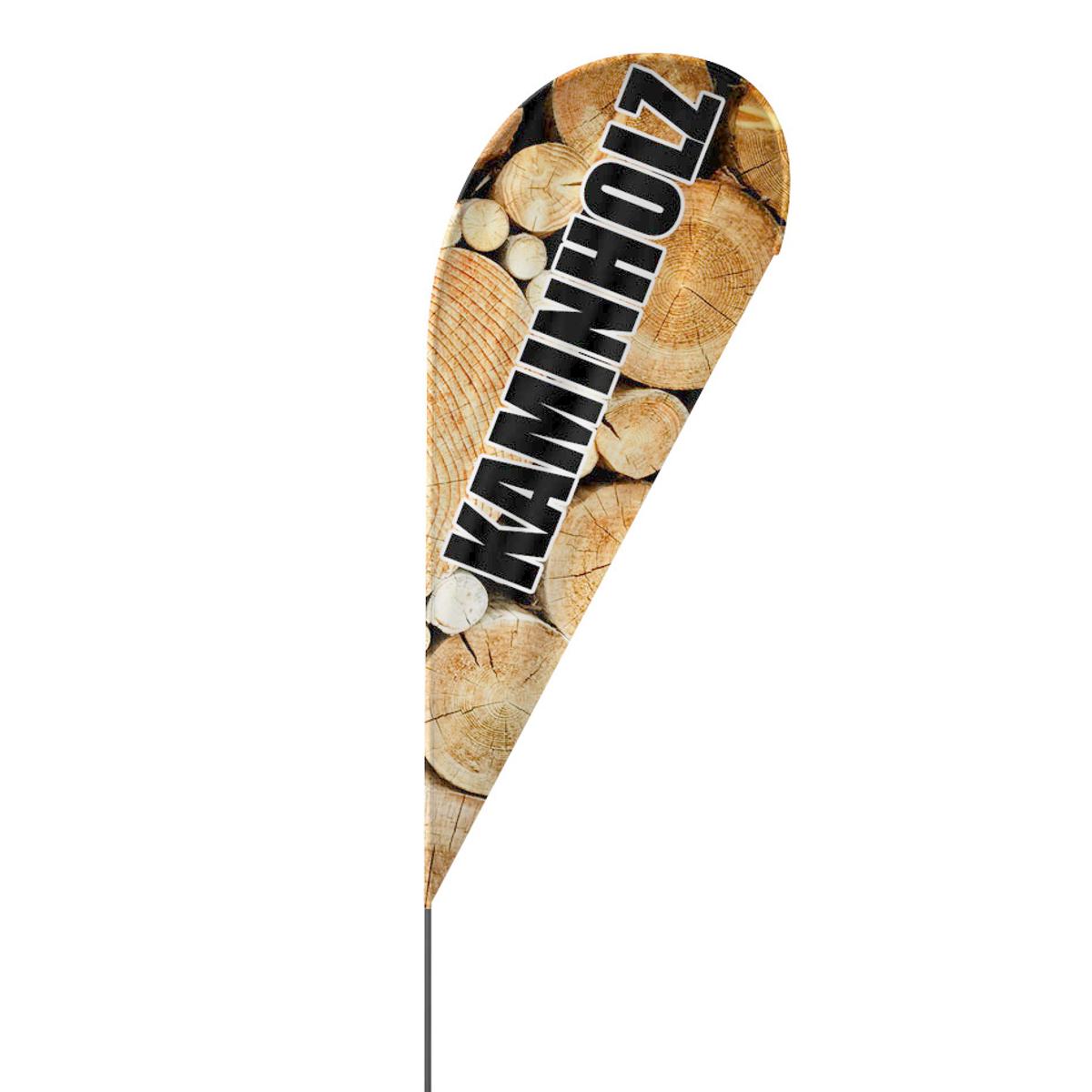 Kaminholz Beachflag, 3 Modelle, 4 Größen (2390)