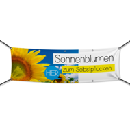 Sonnenblumen Werbebanner, Banner in 6 Größen (1644)